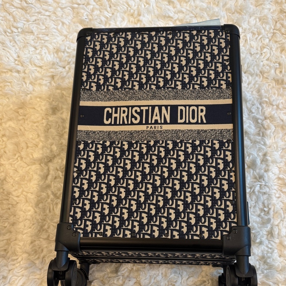 Dior Black and Cream Monogram Luggage